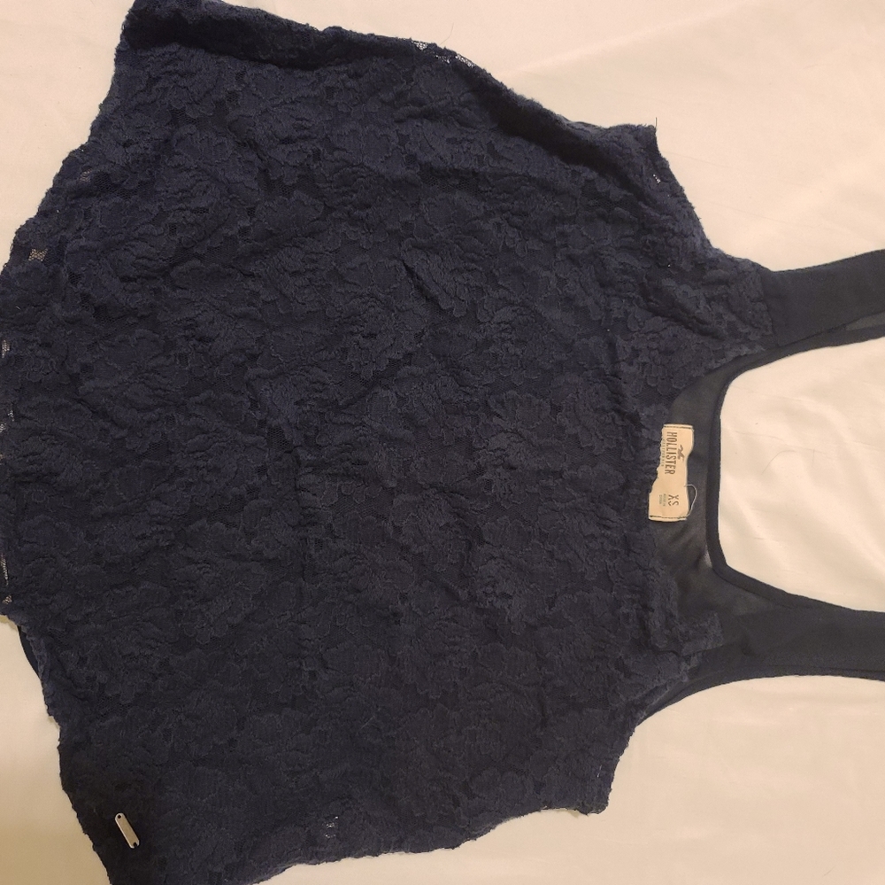 Hollister lace sheer top